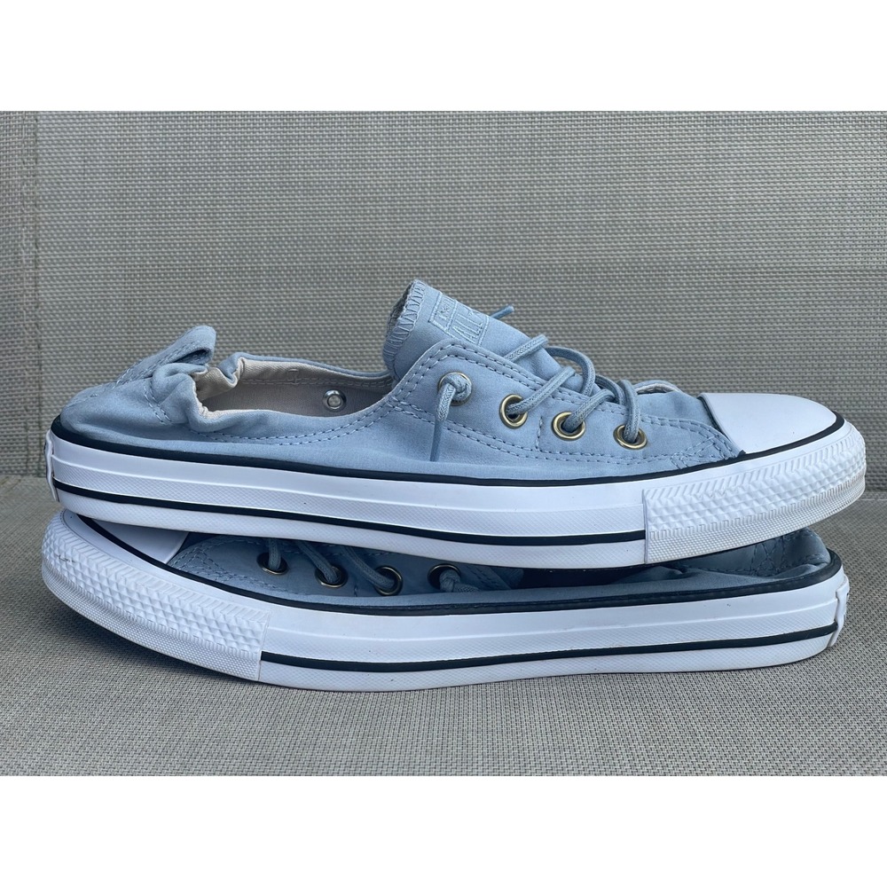 Converse Shoreline Slip On Sneakers Womens 10 Blue Excellent Low Top Canvas - Picture 5 of 10
